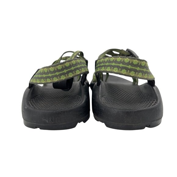Chaco Womens Z/2 Classic Sandals W8 Black & Green Adjustable Straps Vibram Sole - Picture 3 of 7